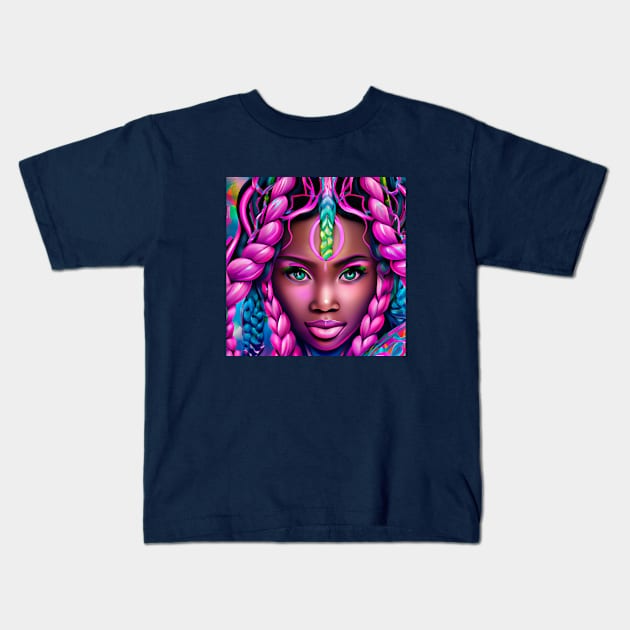 Black Girl Magic Kids T-Shirt by AnnieDreams